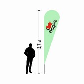 Флагшток Капля 3,7м