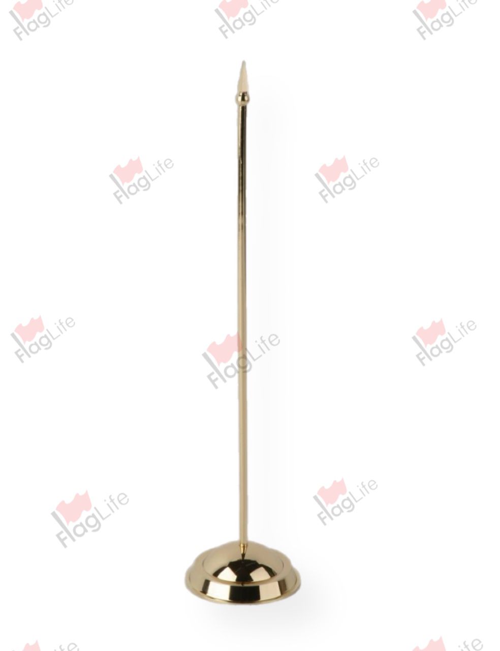 Флагшток настольный пластиковый одинарный золото