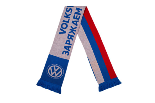 Шарф вязаный двухсторонний с логотипом