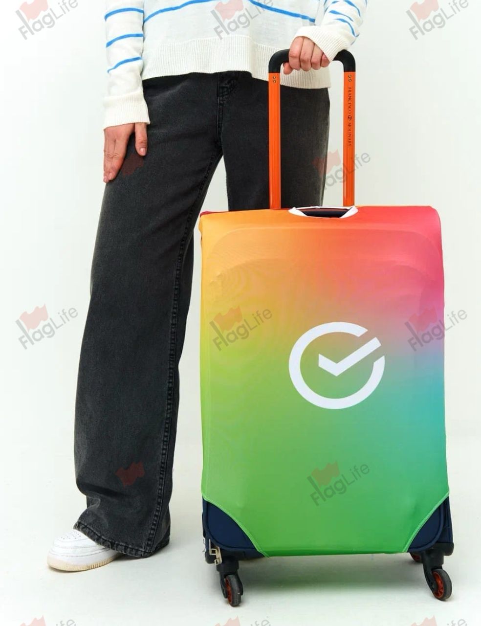 Чехол для чемодана с печатью