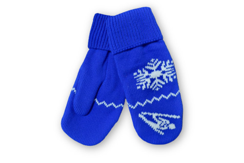 Варежки трикотажные с вязаными логотипами