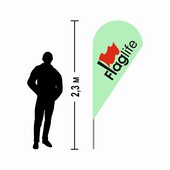 Флагшток Капля 2,3м