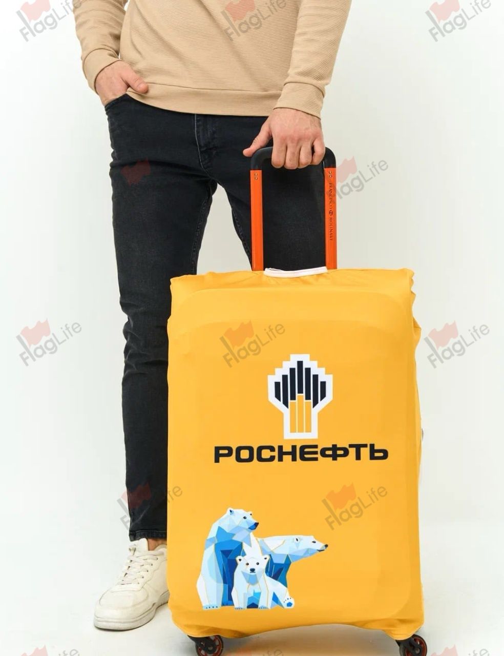 Чехол для чемодана с печатью