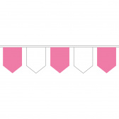 Флажная лента домик двухцветная