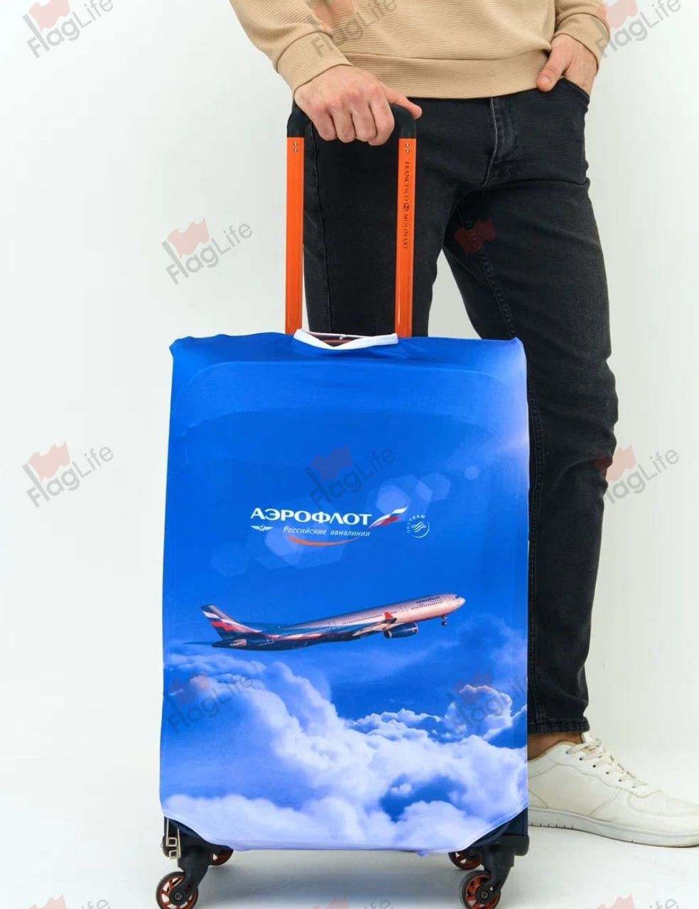 Чехол для чемодана с печатью