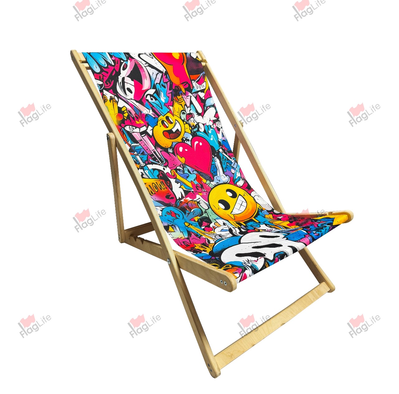 Шезлонг с печатью